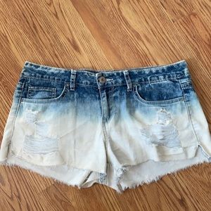 LEI Distressed Jean Shorts Sz 9 Ashley Low Rise